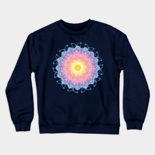 Summer Butterflies Mandala Crewneck Sweatshirt